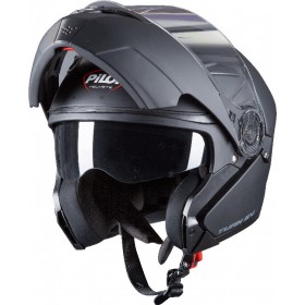 Pilot Turn SV Black Matt Κράνος Μηχανής Flip-Up 1450gr με Sunvisor