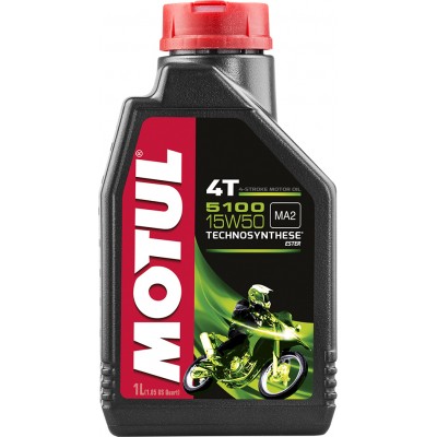 Motul 5100 4T Λάδι Μοτοσυκλέτας για Τετράχρονους Κινητήρες 15W-50 1lt