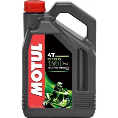 Motul 5100 4T Λάδι Μοτοσυκλέτας για Τετράχρονους Κινητήρες 15W-50 4lt