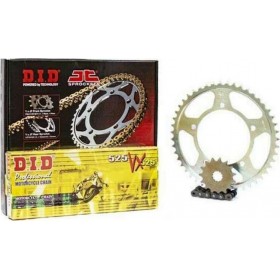 DID-JT Σετ Γρανάζια-Αλυσίδα κινήσεως JT- DID DL650 Μαύρη Αλυσίδα X 'ring (VX)Κωδικός: 17QSDL650AVX57 