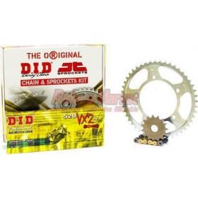 DID-JT Σετ Γρανάζια Αλυσίδα για Kawasaki Versys 650 2007-2014 / ER6 N/F 2006-2014Κωδικός: 17QKER6VXG56 