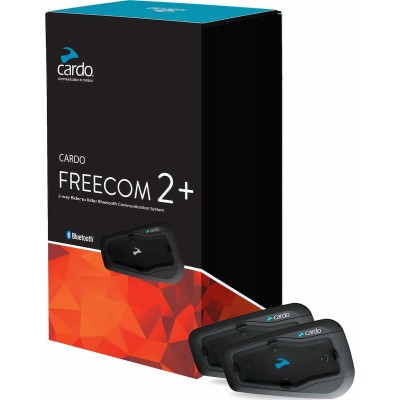 Cardo Freecom 2+ Duo Ενδοεπικοινωνία Διπλή για Κράνος Μηχανής