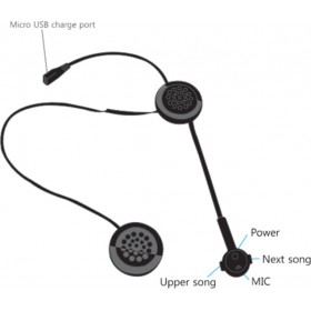 Pilot MH02 Ενδοεπικοινωνία Μονή για Κράνος Μηχανής με Bluetooth Pilot MH02 Ενδοεπικοινωνία Μονή για Κράνος Μηχανής με Bluetooth