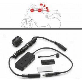 Givi S111 Φορτιστής Μοτοσυκλέτας με Θύρες: 3xUSB για Πρίζα GIVI S110Κωδικός: GIVUNIKIT19  Givi S111 Φορτιστής Μοτοσυκλέτας με Θύρες: 3xUSB για Πρίζα GIVI S110Κωδικός: GIVUNIKIT19