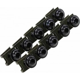 10 τεμάχια διακοσμητικές βίδες M6 6mm Yamaha Honda Suzuki KTM Mαύρες ΟΕΜ 4827