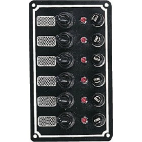 Eval Πινάκας Σκάφους Αδιάβροχος με 6 Διακόπτες 170x100mmΚωδικός: 03239-6 