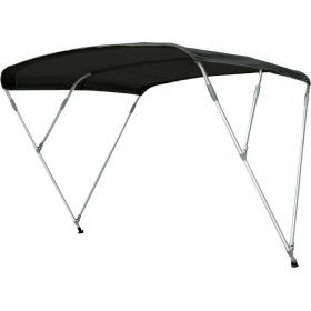 Eval Τέντα Σπαστή Ανοδιωμένου Αλουμινίου με 3 Μπράτσα L210xW190xH130cm Μαύρο Eval Τέντα Σπαστή Ανοδιωμένου Αλουμινίου με 3 Μπράτσα L210xW190xH130cm Μαύρο