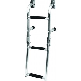 Eval Σκάλα Αναδιπλούμενη Inox με 3 Σκαλοπάτια 04652-3