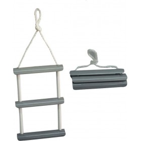 Eval Σκάλα Σχοινένια με 4 Αντιγλυστρικά Σκαλοπάτια