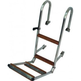 Eval Σκάλα Αναδιπλούμενη Κουπαστής 110x26cm 00566-4ΚΡ