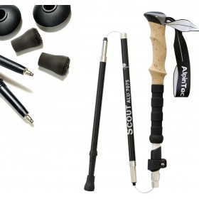 AlpinPro Σπαστά Μπατόν Ορειβασίας Αλουμινίου 2τμχ ΜαύραΚωδικός: T5A7C2W 