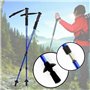 Τηλεσκοπικά Μπαστούνια Πεζοπορίας Nordic Walking Trekking Poles Walking Stick Silver