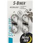 Niteize S-Biner MicroLock Βοηθητικά Καραμπίνερ 2τμχΚωδικός: LSBM-11-2R3 