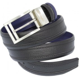 Lavor 198 Ανδρική Ζώνη Δερμάτινη Διπλής Όψης Black / Navy Lavor 198 Ανδρική Ζώνη Δερμάτινη Διπλής Όψης Black / Navy