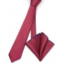 Legend Accessories Σετ Ανδρικής Γραβάτας Συνθετική Μονόχρωμη σε Μπορντό ΧρώμαΚωδικός: L-047-49 