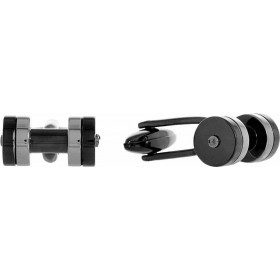 Visetti Μανικετόκουμπα από Ατσάλι σε Μαύρο Χρώμα Visetti Μανικετόκουμπα από Ατσάλι σε Μαύρο Χρώμα