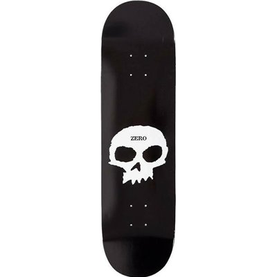 Zero Skateboards ZE-10003 Single Skull Pearl 8.5" Σανίδα Shortboard Μαύρη