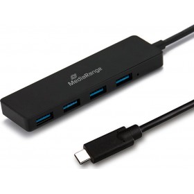 MediaRange USB 3.0 Hub 4 Θυρών με σύνδεση USB-CΚωδικός: MRCS508 