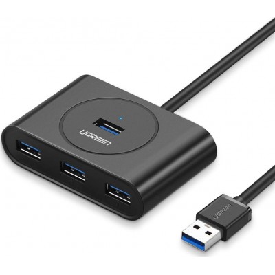 Ugreen CR113 USB 3.0 Hub 4 Θυρών με σύνδεση USB-A και Εξωτερική Παροχή ΡεύματοςΚωδικός: 20291 