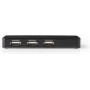 Nedis UHUBU2730BK USB 2.0 Hub 7 Θυρών με σύνδεση USB-A &amp Θύρα Φόρτισης και Εξωτερική Παροχή ΡεύματοςΚωδικός: 233-1872 