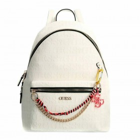 Guess Γυναικεία Τσάντα Πλάτης σε Λευκό χρώμα Guess Γυναικεία Τσάντα Πλάτης σε Λευκό χρώμα