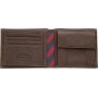 Tommy Hilfiger Leather Trifold Δερμάτινο Ανδρικό Πορτοφόλι Καφέ