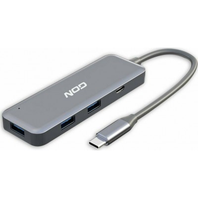 NOD Hybrid USB 3.1 Hub 4 Θυρών με σύνδεση USB-CΚωδικός: 141-0152 