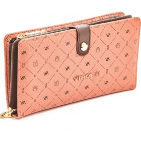 Verde 18-1123 Μεγάλο Γυναικείο Πορτοφόλι Πορτοκαλί Verde 18-1123 Μεγάλο Γυναικείο Πορτοφόλι Πορτοκαλί