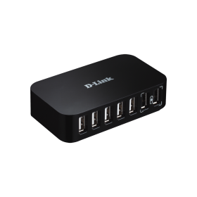 D-Link DUB-H7 D1 USB 2.0 Hub 7 Θυρών με σύνδεση USB-A και Εξωτερική Παροχή Ρεύματος