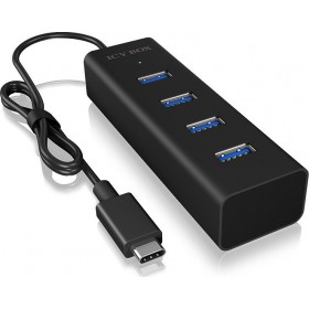 RaidSonic Icy Box IB-HUB1409-C3 USB 3.0 Hub 4 Θυρών με σύνδεση USB-CΚωδικός: 60256 