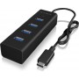 RaidSonic Icy Box IB-HUB1409-C3 USB 3.0 Hub 4 Θυρών με σύνδεση USB-CΚωδικός: 60256 