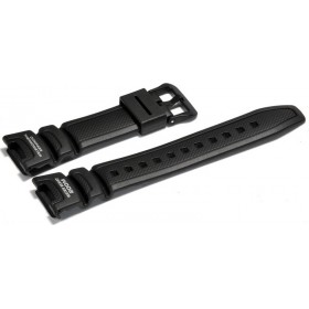 Casio Καουτσούκ Λουράκι Μαύρο 16mm