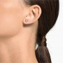 Swarovski Γυναικεία Σκουλαρίκια Καρφωτά Με Πέτρες Attract Round Pierced από Ορείχαλκο