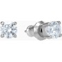 Swarovski Γυναικεία Σκουλαρίκια Καρφωτά Με Πέτρες Attract Round από Ορείχαλκο