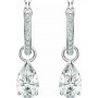 Swarovski Γυναικεία Σκουλαρίκια Κρεμαστά Με Πέτρες Attract Pear Mini