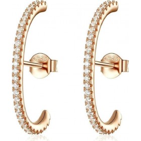 Bamoer Γυναικεία Σκουλαρίκια Ear Jackets από Ασήμι Επιχρυσωμένα Με Πέτρες Bamoer Γυναικεία Σκουλαρίκια Ear Jackets από Ασήμι Επιχρυσωμένα Με Πέτρες