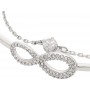 Swarovski Γυναικείο Βραχιόλι Χειροπέδα Infinity Medium με σχέδιο Άπειρο