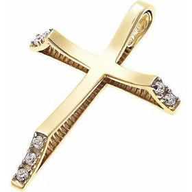 Κίτρινος Χρυσός Σταυρός 14K