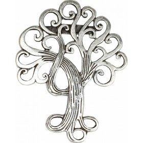 Καρφίτσα Επαργυρωμένη με Σχέδιο Δέντρο της Ζωής