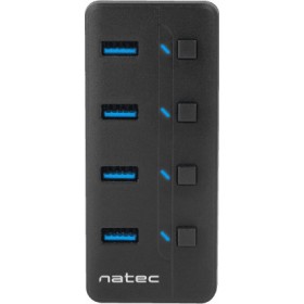 Natec Mantis USB 3.0 Hub 4 Θυρών με σύνδεση USB-A &amp Θύρα Φόρτισης και Εξωτερική Παροχή ΡεύματοςΚωδικός: NHU-1557 