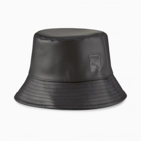 Puma Γυναικείο Δερμάτινο Καπέλο Bucket Μαύρο Puma Γυναικείο Δερμάτινο Καπέλο Bucket Μαύρο