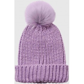 Vero Moda Γυναικείος Pom Pom Beanie Σκούφος σε Μωβ χρώμα
