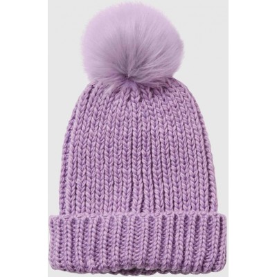 Vero Moda Γυναικείος Pom Pom Beanie Σκούφος σε Μωβ χρώμα