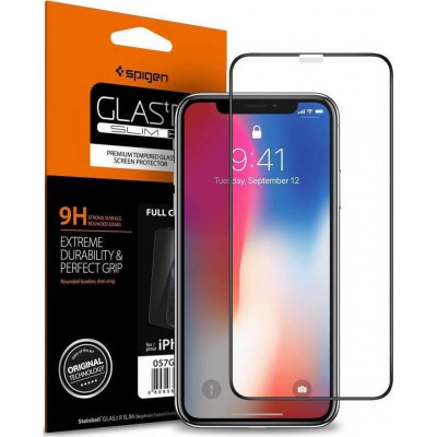 Spigen GLAS.tR SLIM X Premium Full Face Tempered Glass 1τμχ (iPhone X / XS)