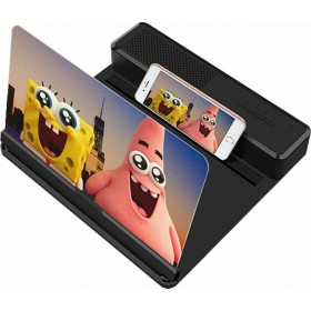 F126D Μεγεθυντής Οθόνης Κινητού σε Μαύρο χρώμα