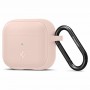 Spigen Silicone Fit Θήκη Σιλικόνης με Γάντζο Pink Sand για Apple AirPods 3