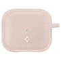 Spigen Silicone Fit Θήκη Σιλικόνης με Γάντζο Pink Sand για Apple AirPods 3