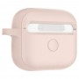 Spigen Silicone Fit Θήκη Σιλικόνης με Γάντζο Pink Sand για Apple AirPods 3