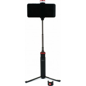 Ezra BST01 Selfie Stick Τρίποδο Κινητού με Bluetooth Μαύρο