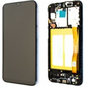Samsung Οθόνη με Μηχανισμό Αφής και Πλαίσιο για Galaxy A20e (Μαύρο)